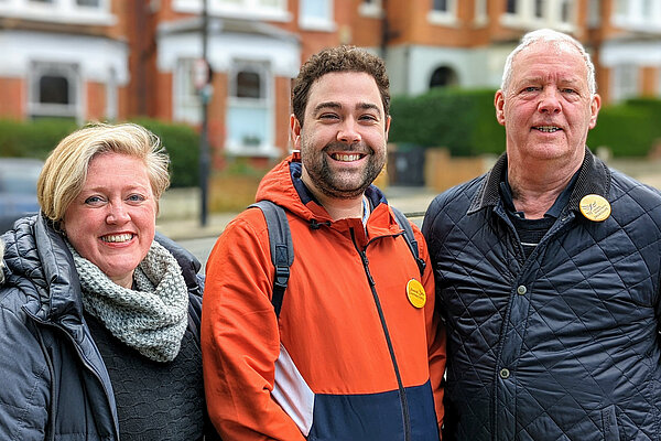 Cllr Dawn Barnes, Matthew Bentham & Viv Ross