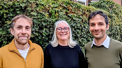 Cllr Luke Cawley Harrison, Fiona Orford-Williams and Imad Ahmed