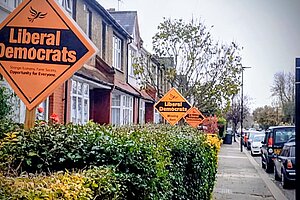 Lib Dem Garden Boards in Haringey